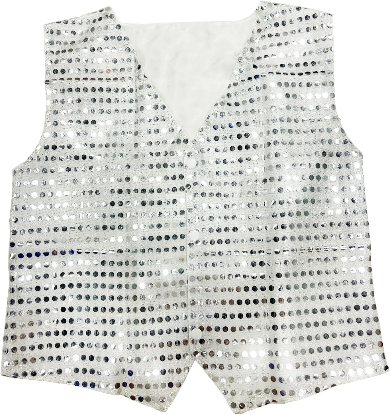 Kids Boys Girls Sequined Dance Hip Hop Performance Party Costume Vests Jacket Waistcoat