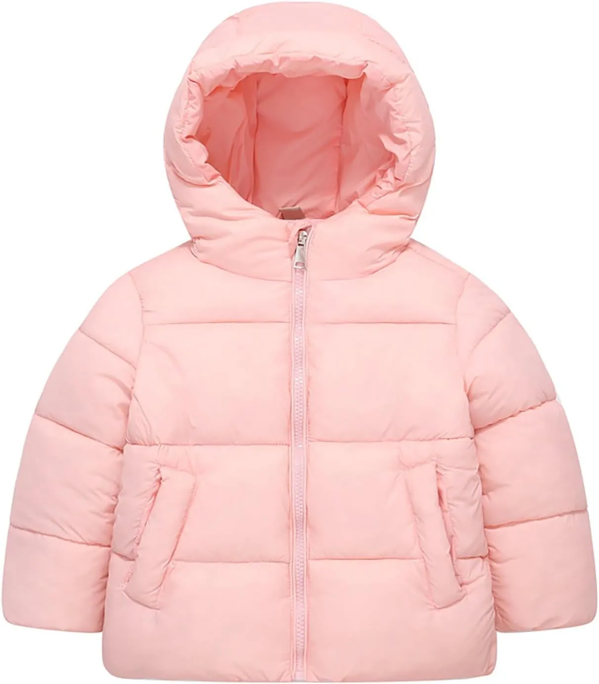 Kids Girls Hooded Coats Girl Down Cotton Padded Jackets Autumn And Winter New Children's Cotton Padded Outwear Boys
