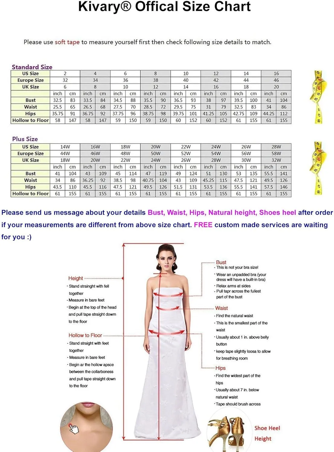 Kivary Women's Beaded High Low Chiffon Formal Prom Dresses Evening Gowns Sweetheart