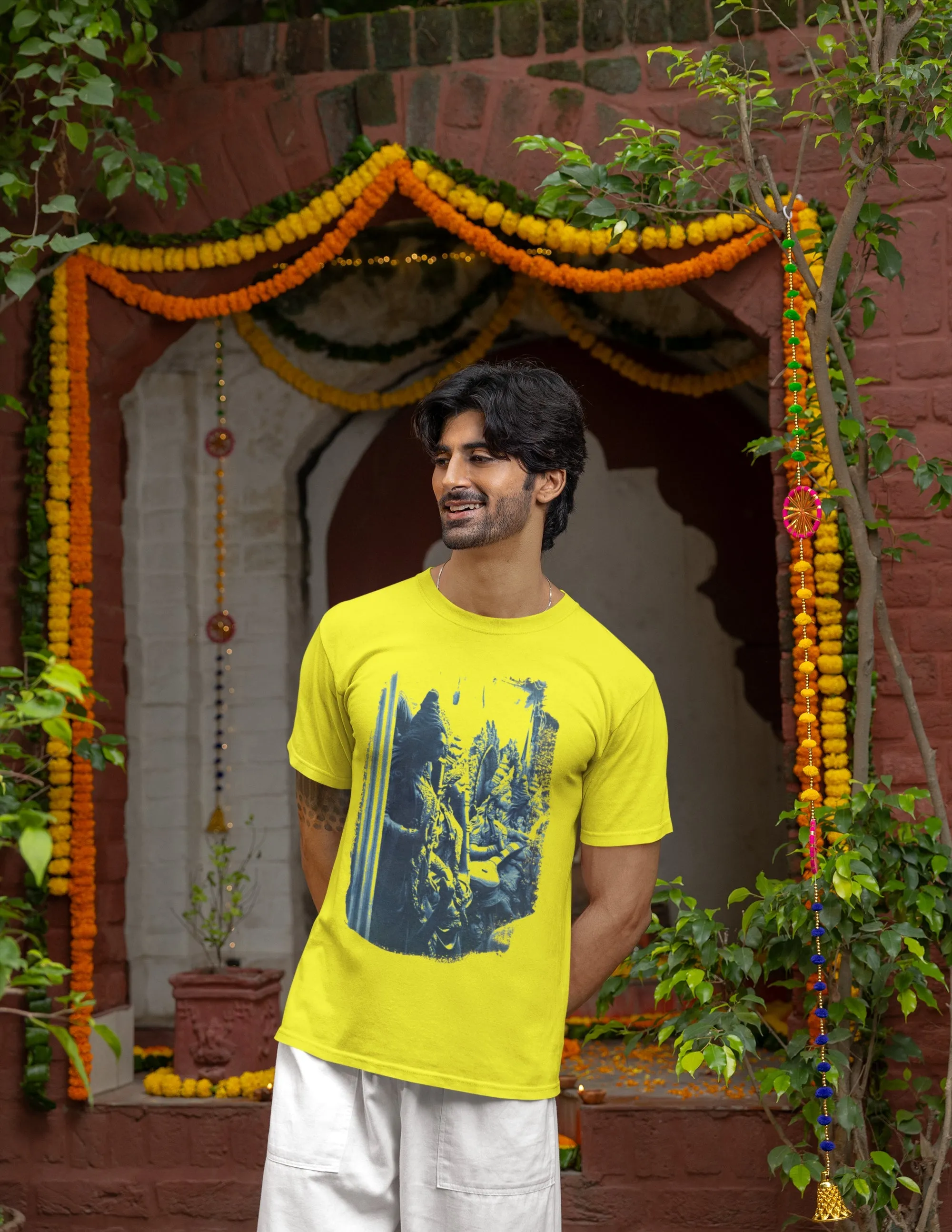 Kumortuli Devi Idols T-shirt For Men
