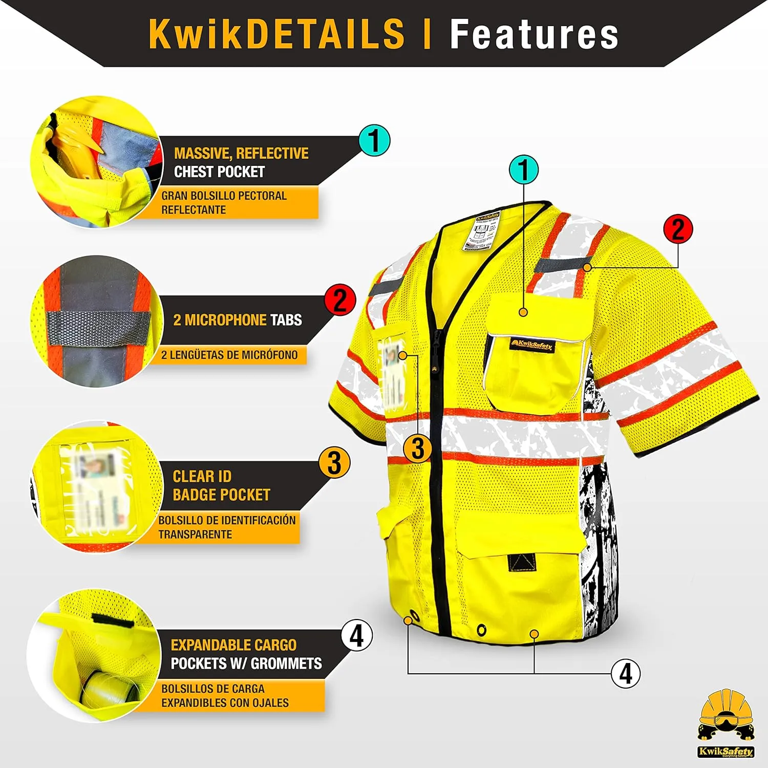KwikSafety - Charlotte, NC - EXECUTIVE HIGHWAYBOSS Premium Safety Vest [LIMITED EDITION] Class 3 ANSI Tested OSHA Compliant
