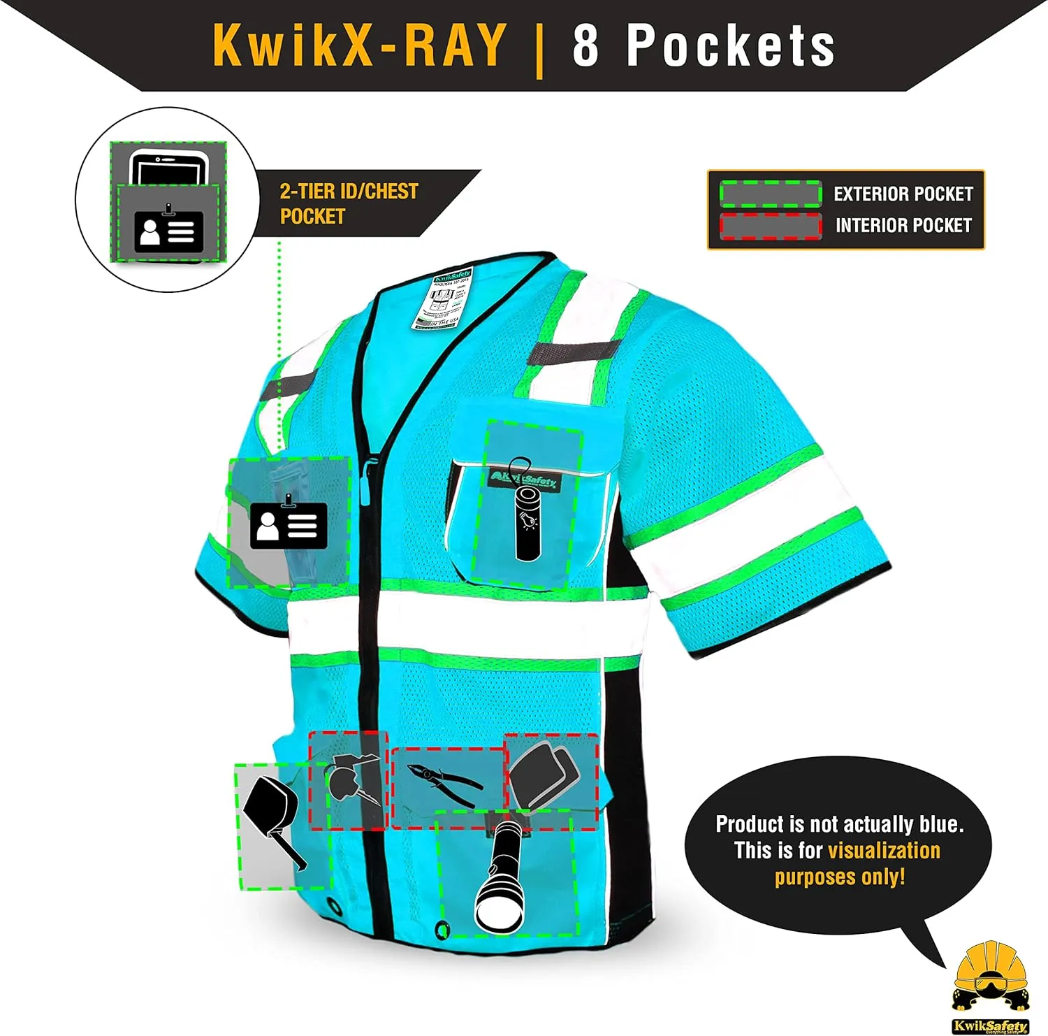 KwikSafety - Charlotte, NC - EXECUTIVE HIGHWAYBOSS Premium Safety Vest [LIMITED EDITION] Class 3 ANSI Tested OSHA Compliant