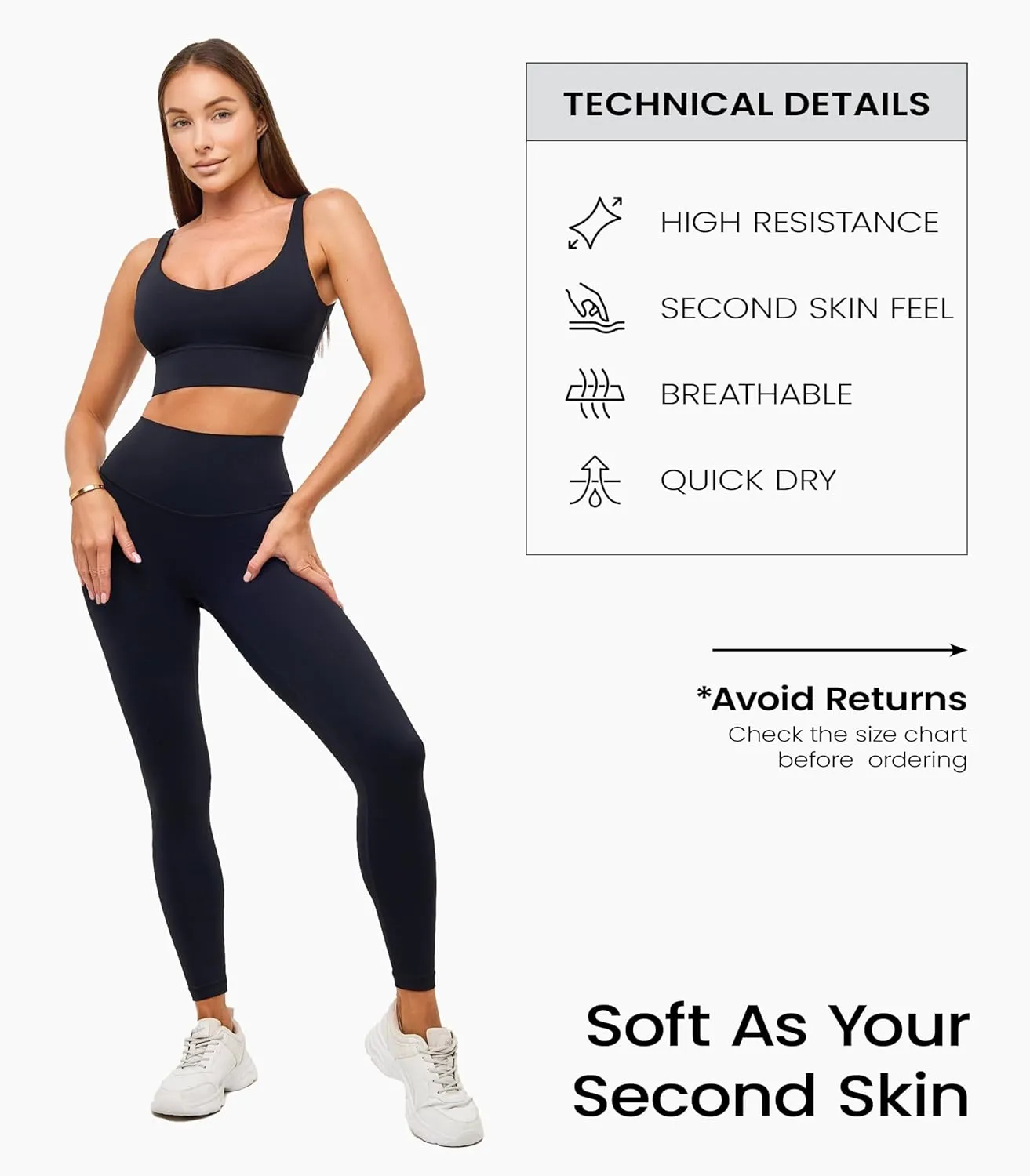 Leggings for Women  High-Waist Tummy Control, Buttery Soft Yoga Pants, 4-Way Stretch, Squat Proof, Workout & Lounge Leggings