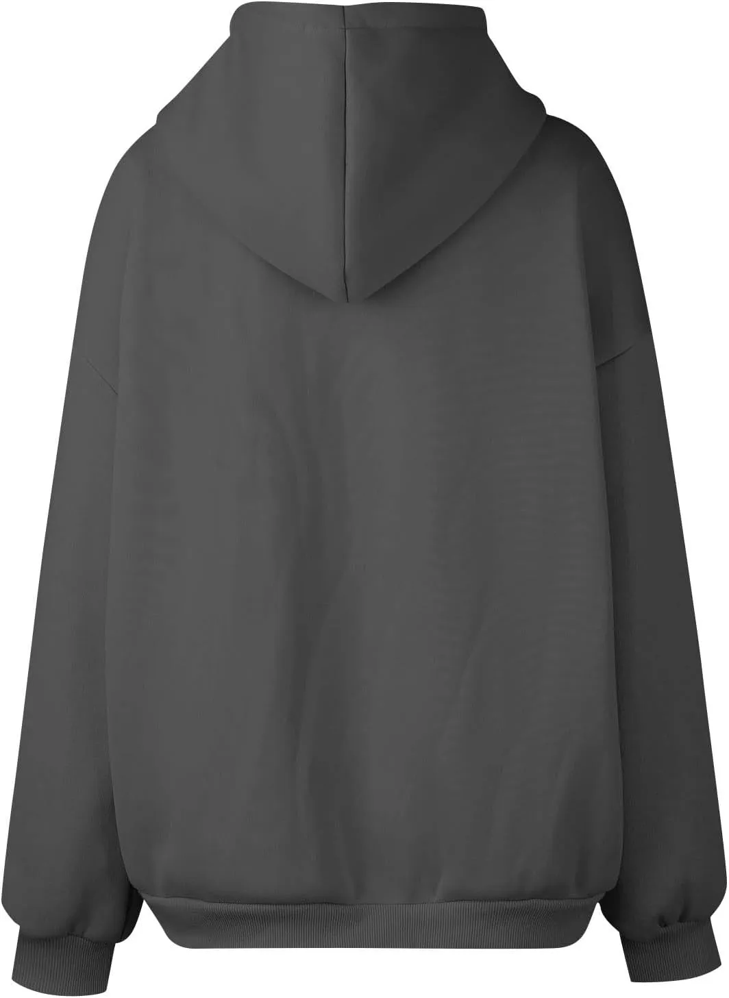 Lightweight Hoodies for Plus Size Women Zip Up 3x Long Sleeve Sweatshirt Jackets Loose Casual Tops with Pockets