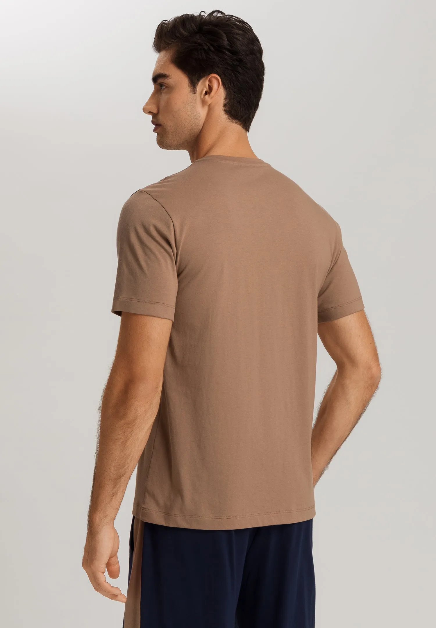 Living Shirts Cotton Crew Neck T-Shirt | Portabella Beige 75050-2823