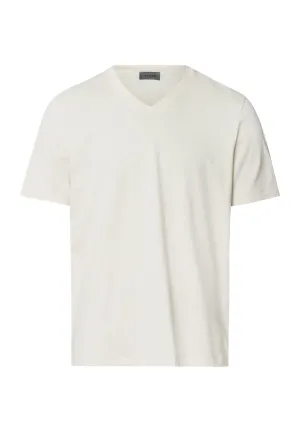 Living Shirts Cotton V-Neck T-Shirt | Warm Sand 75051-1200