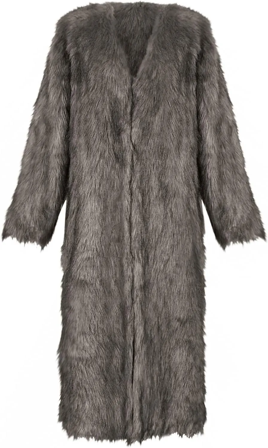 Long Faux Fur Coats for Women Open Front Cardigan Fuzzy Fleece Jacket Warm Winter Coats Fashion Outfits 2024