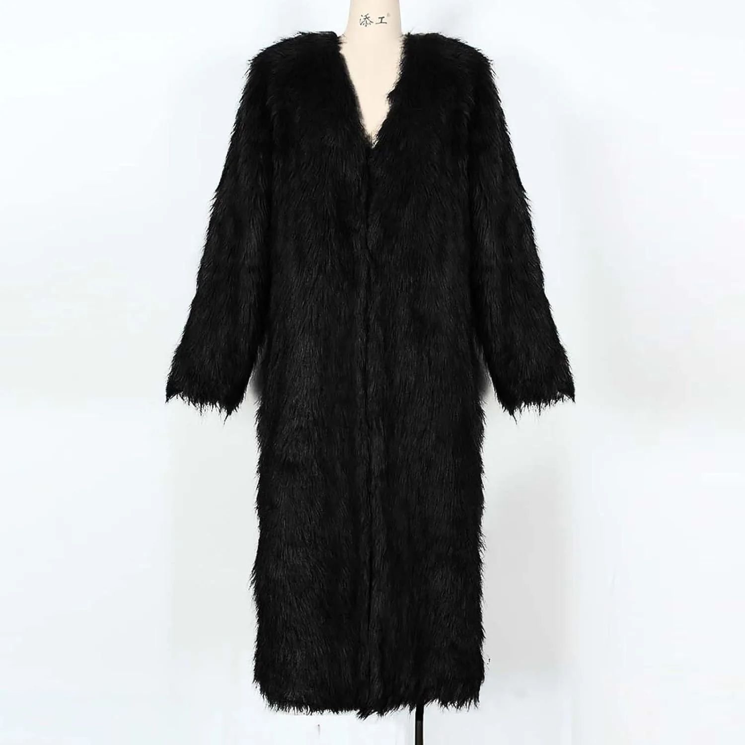 Long Faux Fur Coats for Women Open Front Cardigan Fuzzy Fleece Jacket Warm Winter Coats Fashion Outfits 2024