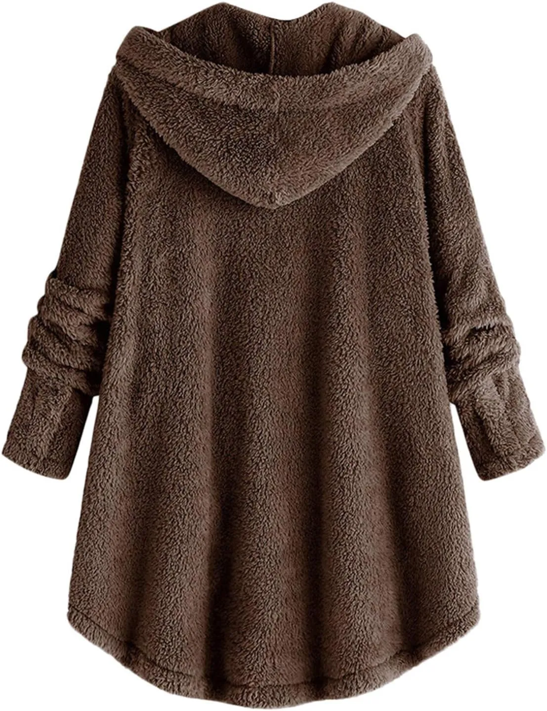 Long Sleeve Full Zip Up Hoodies Button Sleeve Plus Size Women Women'S Coat Womens Fleece Jacket Dress Jackets for