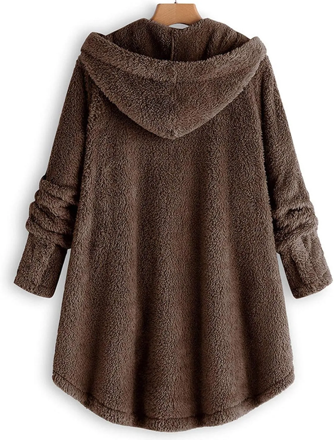 Long Sleeve Full Zip Up Hoodies Button Sleeve Plus Size Women Women'S Coat Womens Fleece Jacket Dress Jackets for