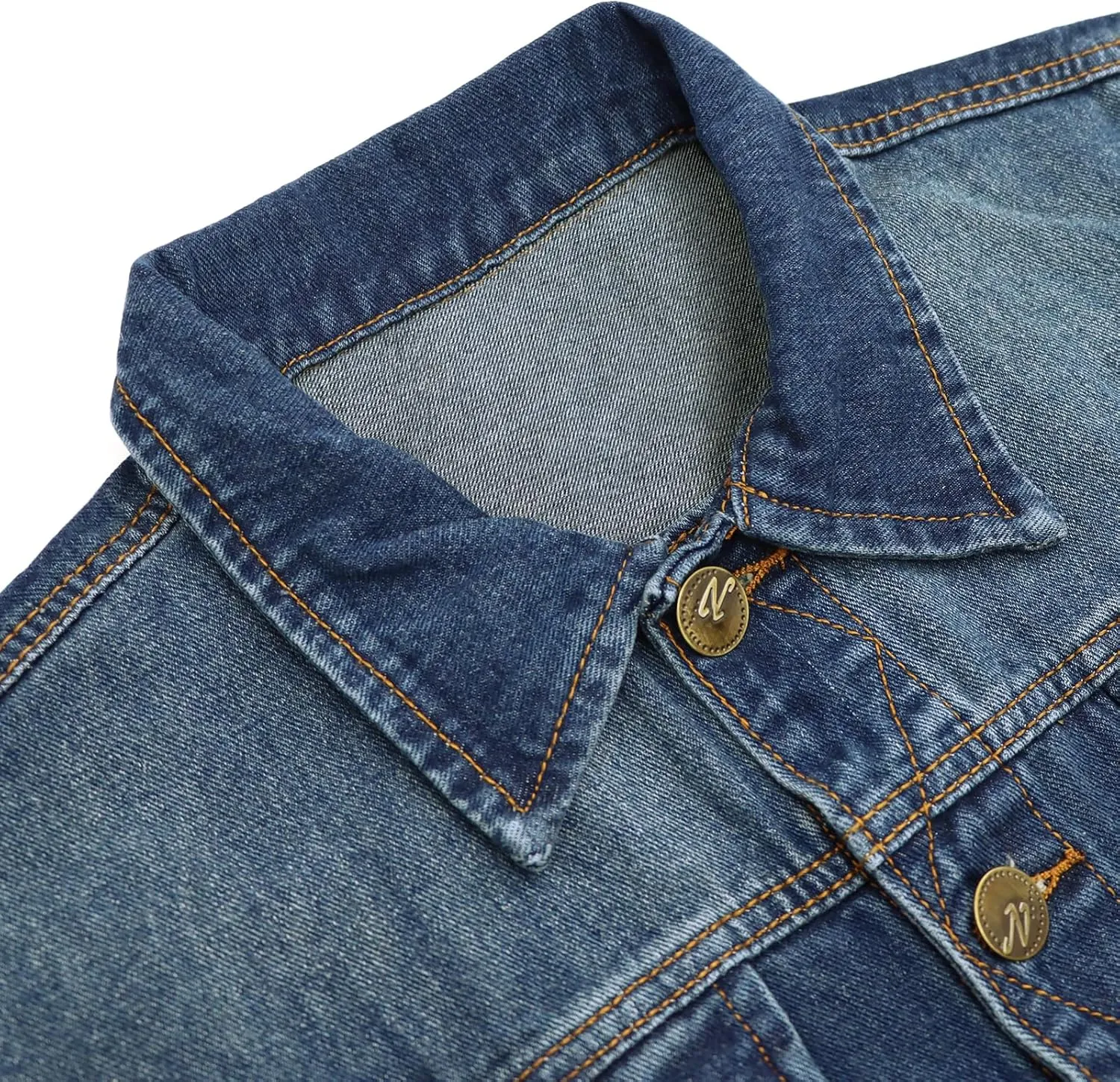 LONGBIDA Men's Denim Vest Casual Slim Fit Sleeveless Jacket Vintage Ripped Summer Jean Vests