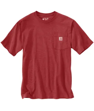 Loose Fit Heavyweight Short-Sleeve Pocket T-Shirt - Crabapple Heather
