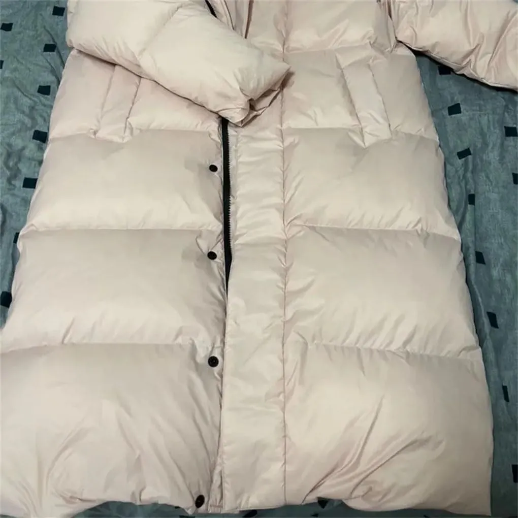 Loose Long Hooded Winter Coats Casual Women Oversized Snow Coats Windbreak Cotton Padded Jackets Thicken Parkas