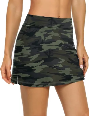 LouKeith Tennis Skirts for Women Golf Athletic Activewear Skorts Mini Summer Workout Running Shorts with Pockets