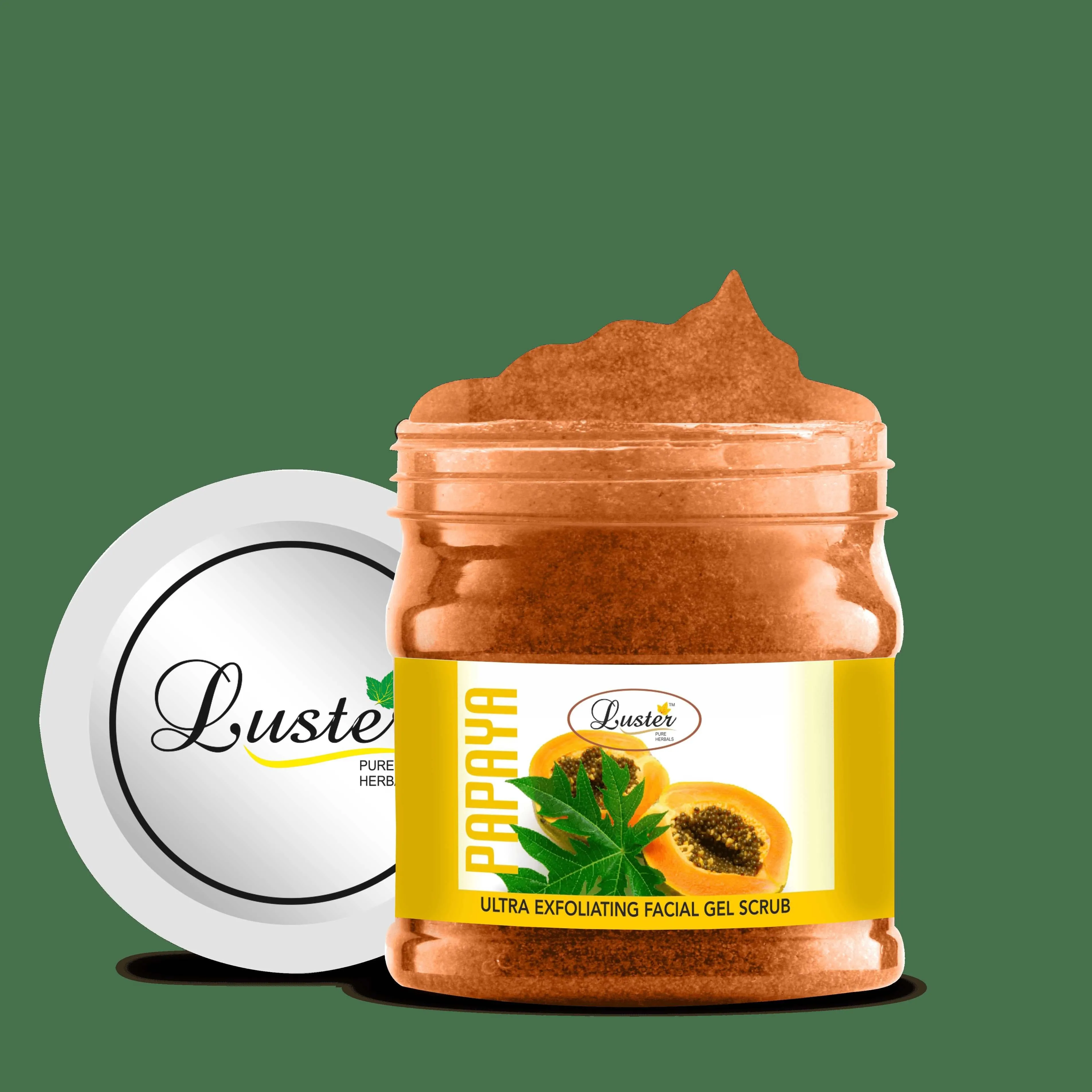 Luster Papaya Exfoliating Gel Scrub (Paraben & Sulfate Free)-500ml