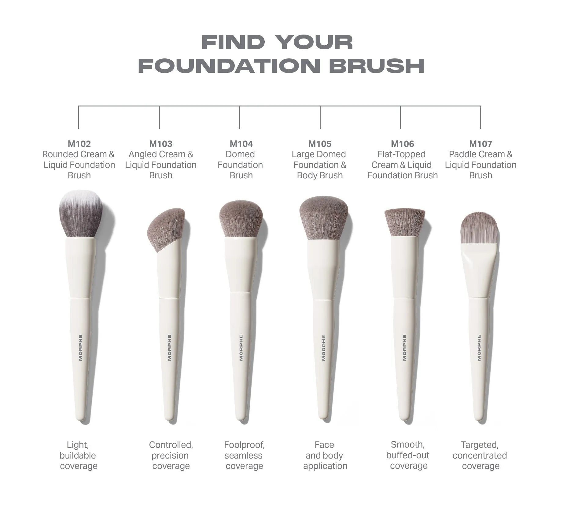 M104 Domed Foundation Brush