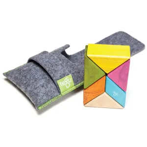 Magnetic Block Set 6 Pc Prism Pocket Pouch - Tints by Tegu
