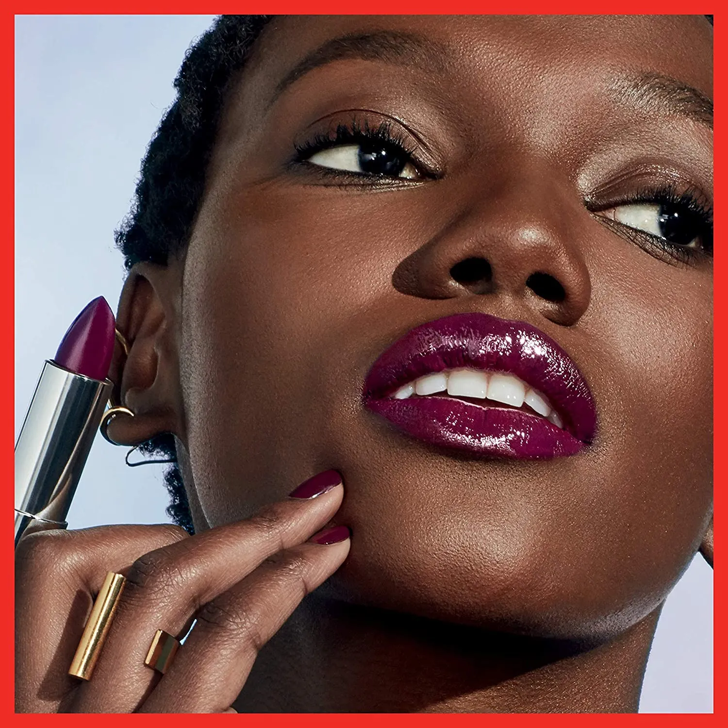 Maybelline Color Sensational Lipstick, Lip Makeup, Cream Finish, Hydrating Lipstick, Nude, Pink, Red, Plum Lip Color, Berry Go, 0.15 oz; (Packaging May Vary)