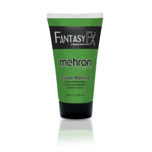 Mehron Fantasy FX green cream makeup tube, 1 ounce