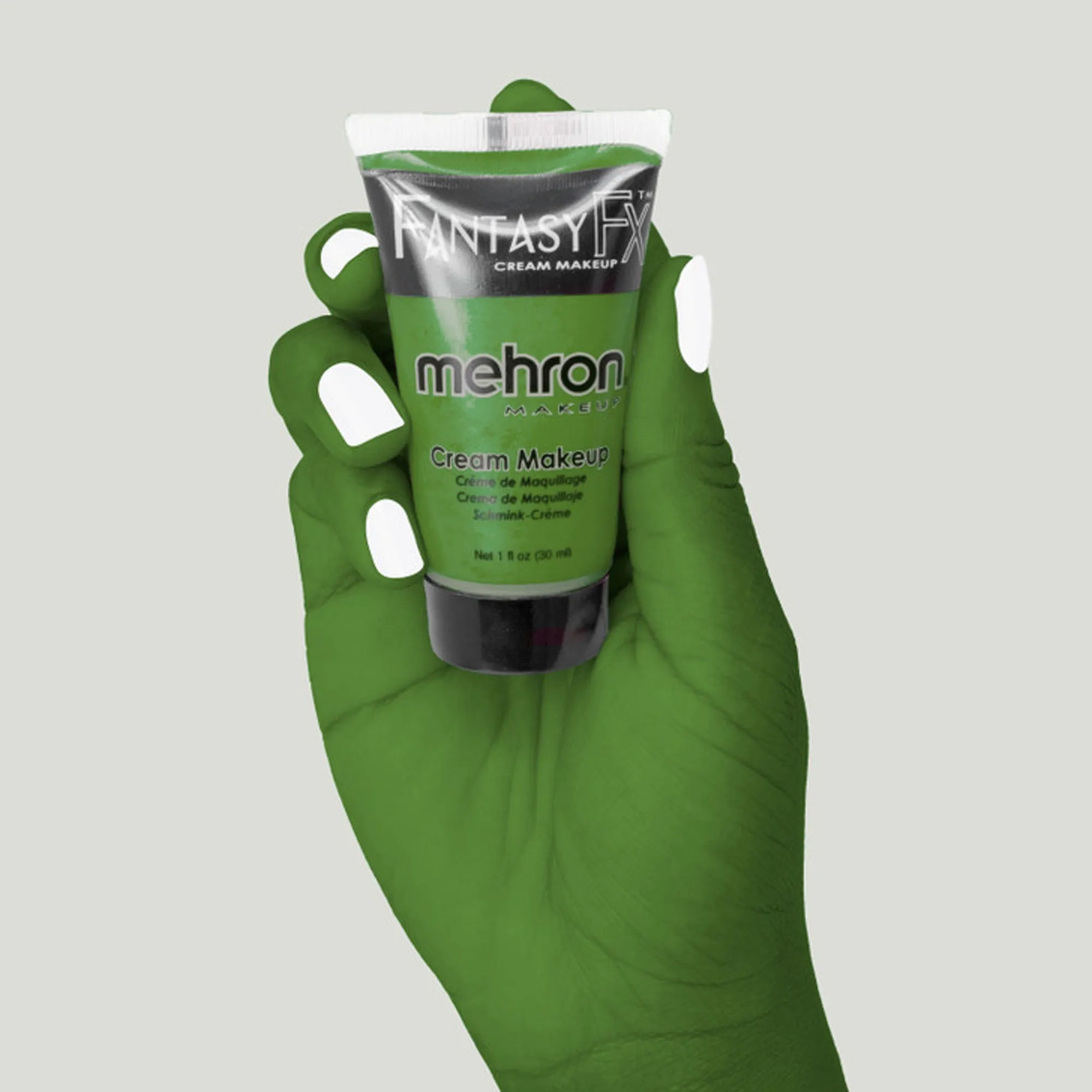 Mehron Fantasy FX green cream makeup tube, 1 ounce