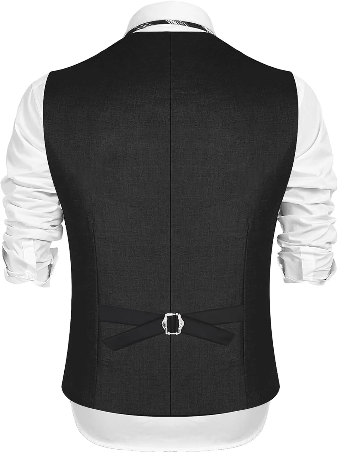 Men's Beads Suit Vest Slim Fit Buesiness Wedding Waistcoat Formal Casual Vests