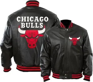 Mens Chicago Vintage Baseball Bomber Leather Jacket - Ultra Game Letterman Baseball Varsity Black Leather Bull Jacket