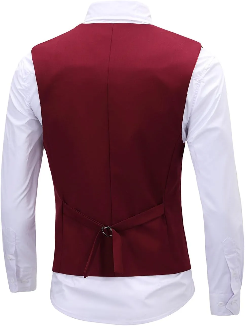 Men's Formal Dress Vest Business Slim Fit Sleeveless Tuxedo Suit Vest Waistcoat
