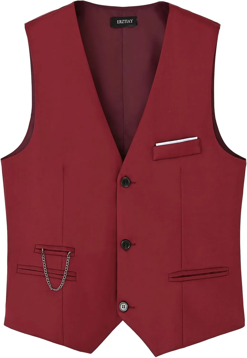Men's Formal Dress Vest Business Slim Fit Sleeveless Tuxedo Suit Vest Waistcoat