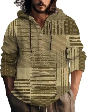 Men's Hoodie Fleece Hoodie Splicing Large Size Sweater Jacket 3D Printed Button Up Hoodie 50 Long Sleeve Men Men 50