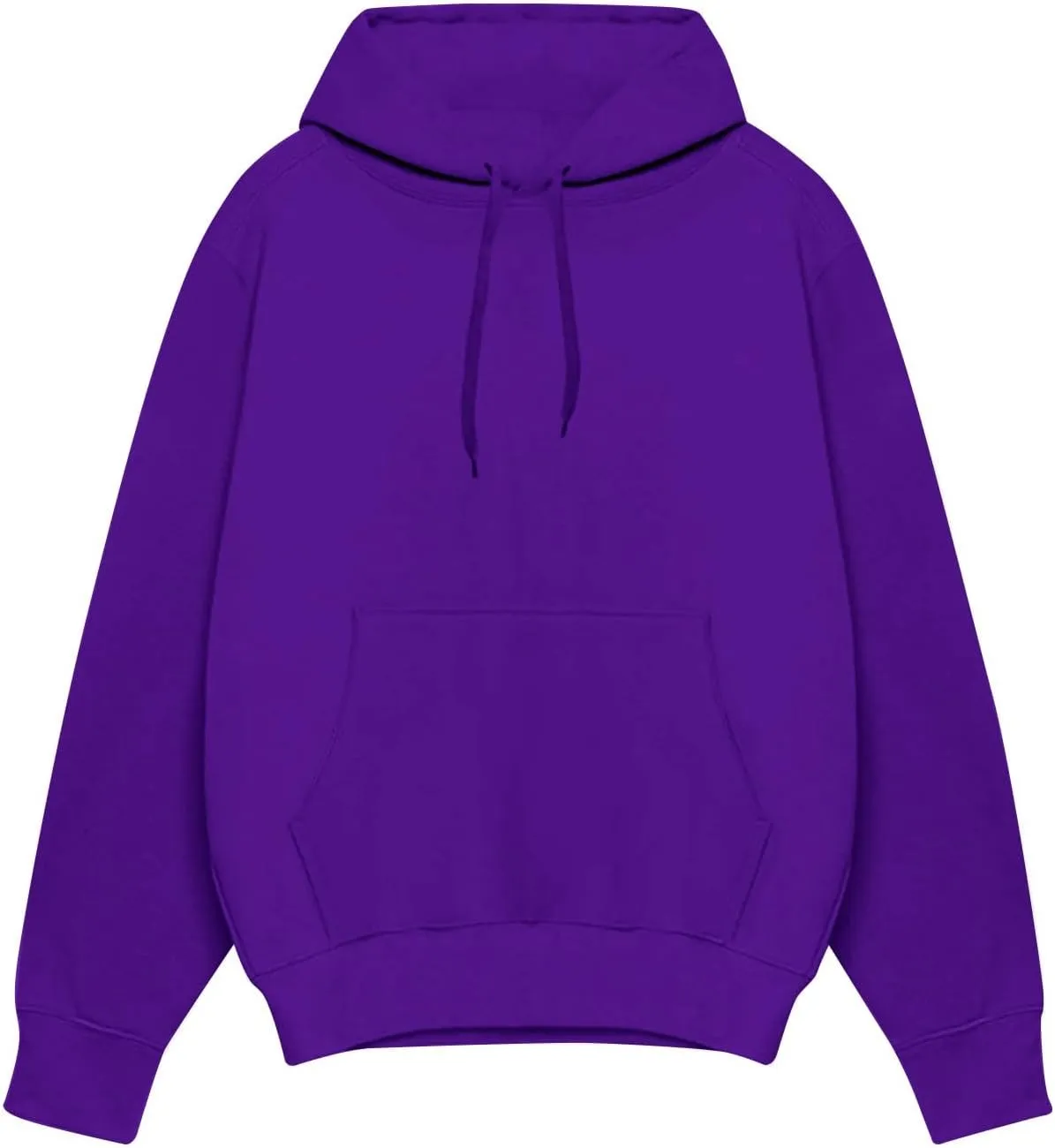 Mens Hoodies Pullover Long Sleeve Casual Fashion Sweatshirts Soild Color Drawstring Gym Hooded Shirt with Pocket