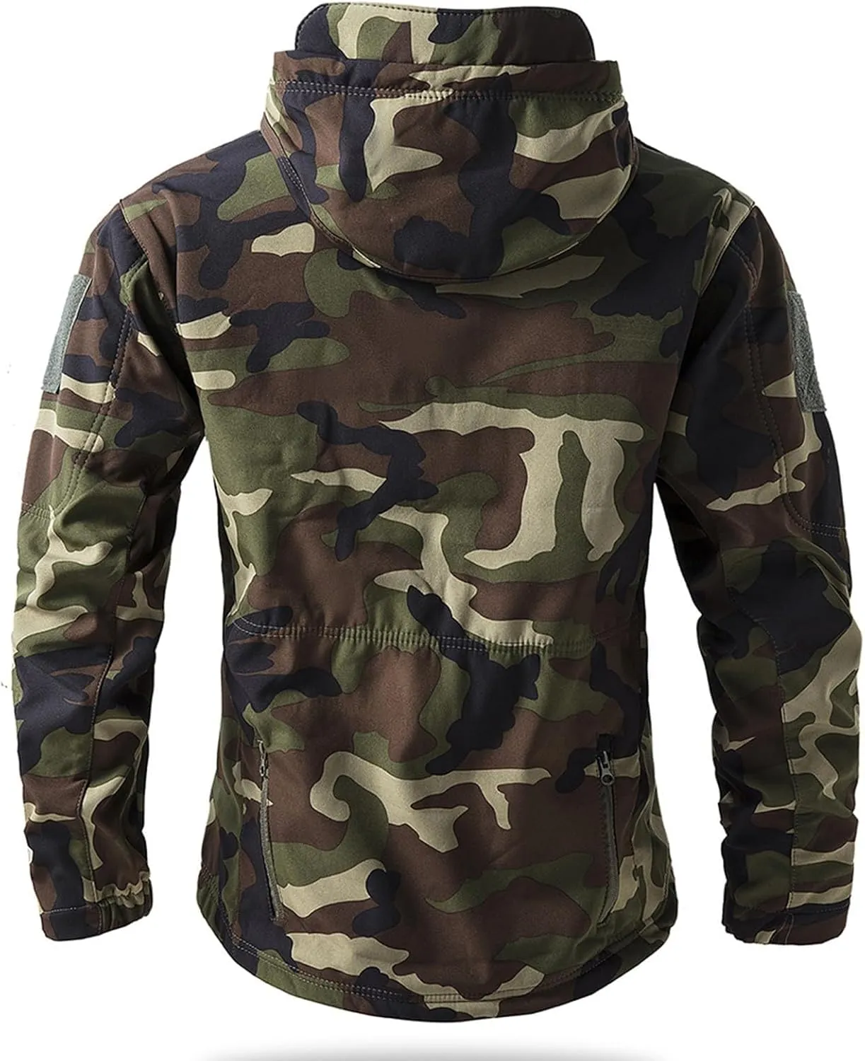 Men's Military Tactical Jackets Camouflage Softshell Fleece Fall Windbreaker Waterproof Outdoor Hooded Rain Coats