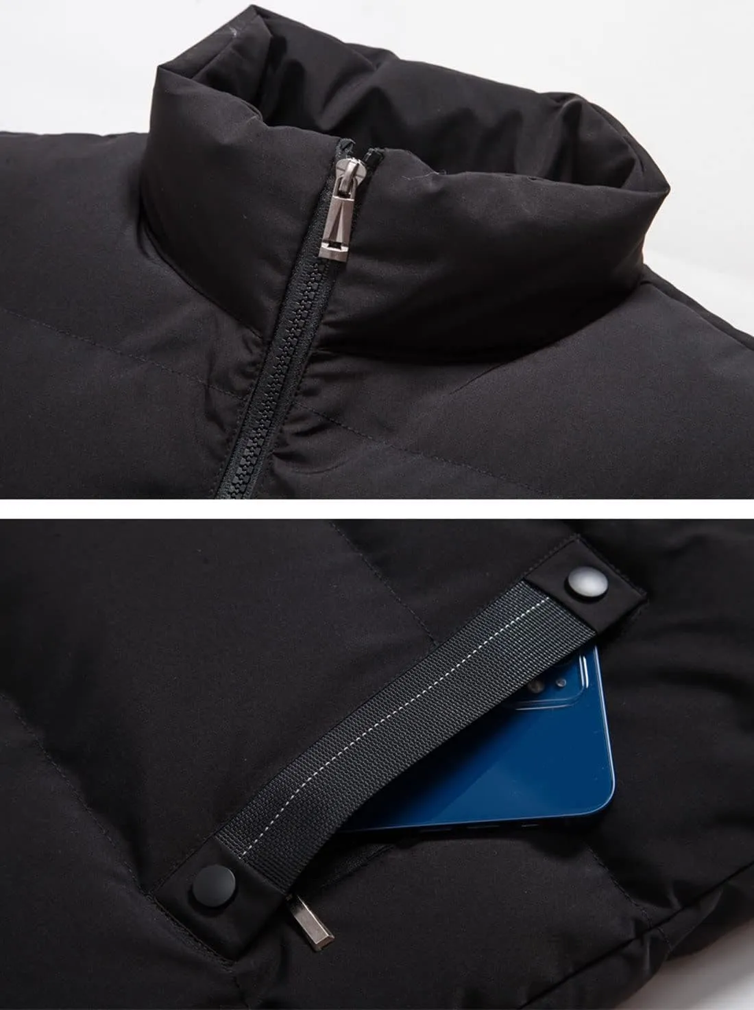 Men's Outerwear Vests Winter Warm Outdoor Padded Puffer Lightweight Vest