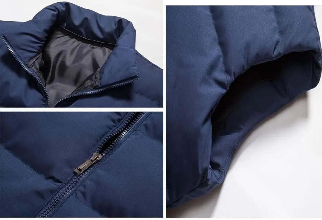Men's Outerwear Vests Winter Warm Outdoor Padded Puffer Lightweight Vest