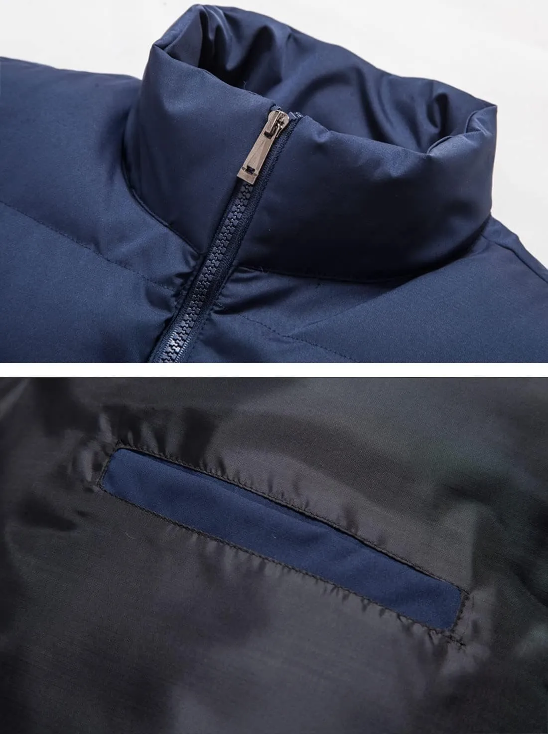 Men's Outerwear Vests Winter Warm Outdoor Padded Puffer Lightweight Vest