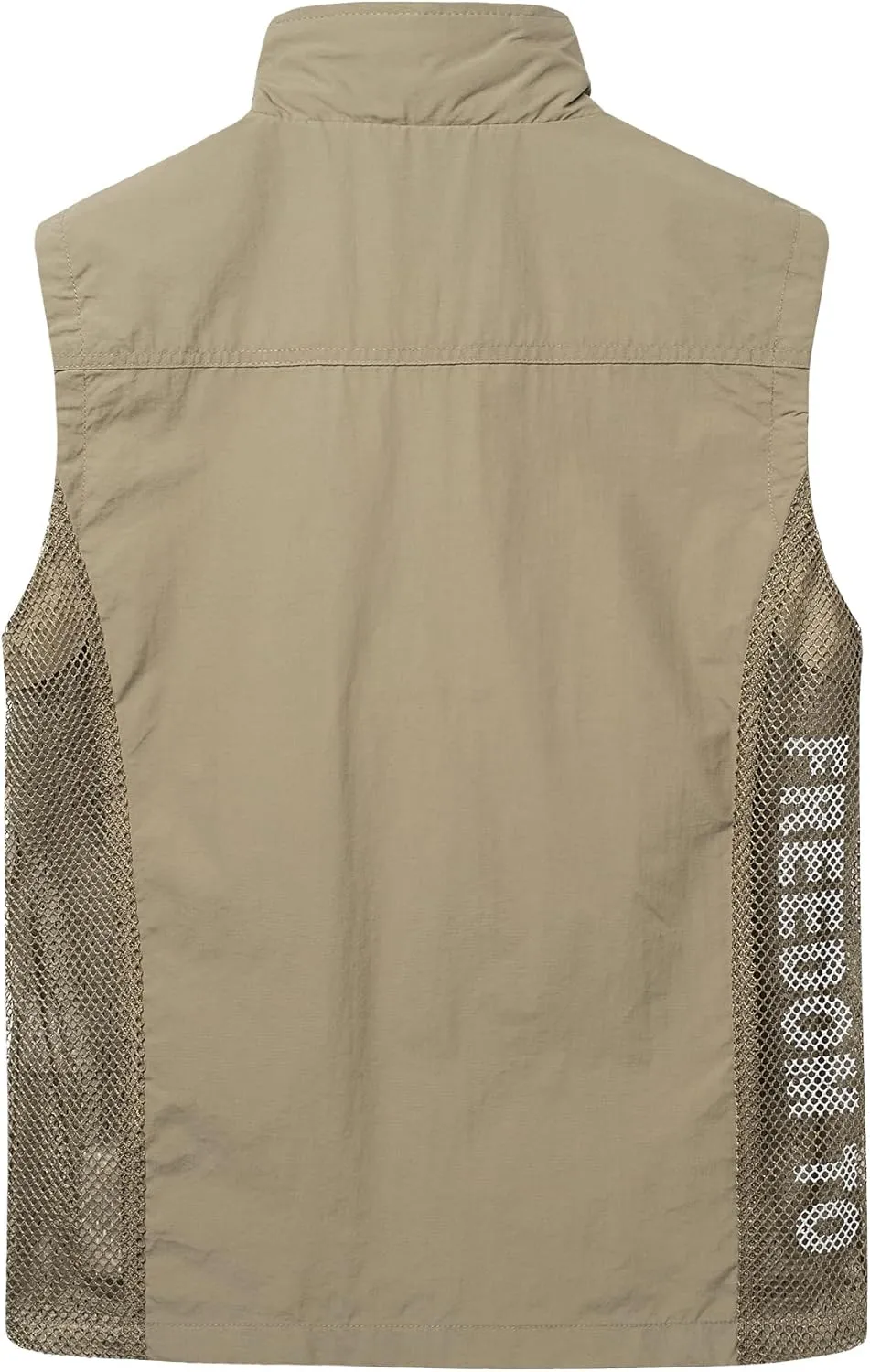 Mens Quick Dry Fishing Vests Lightweight Sleeveless Jackets with Zipper Pockets for Travel Hiking