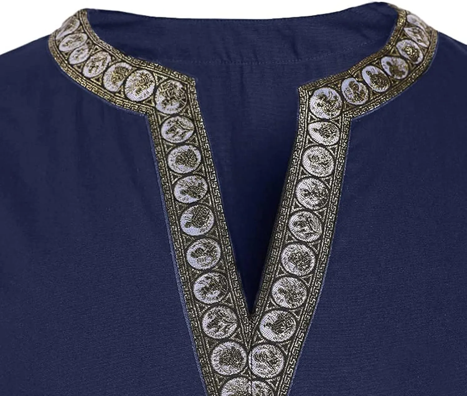 Mens Renaissance Shirts Medieval Costume Halloween Tunic Vintage Shirts Viking Knight Pirate Warrior Top with Belt Tops