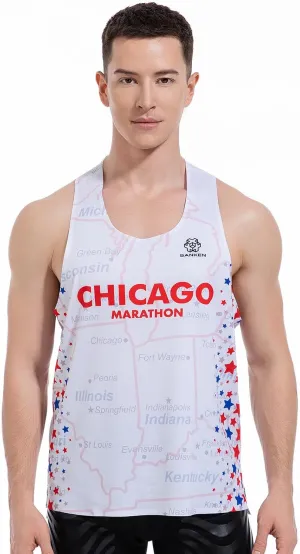 Men's Seamless Running Tank Tops Ultra Lightweight Marathon Singlets Breathable Race Vests Quick Dry Sleeveless Shirt