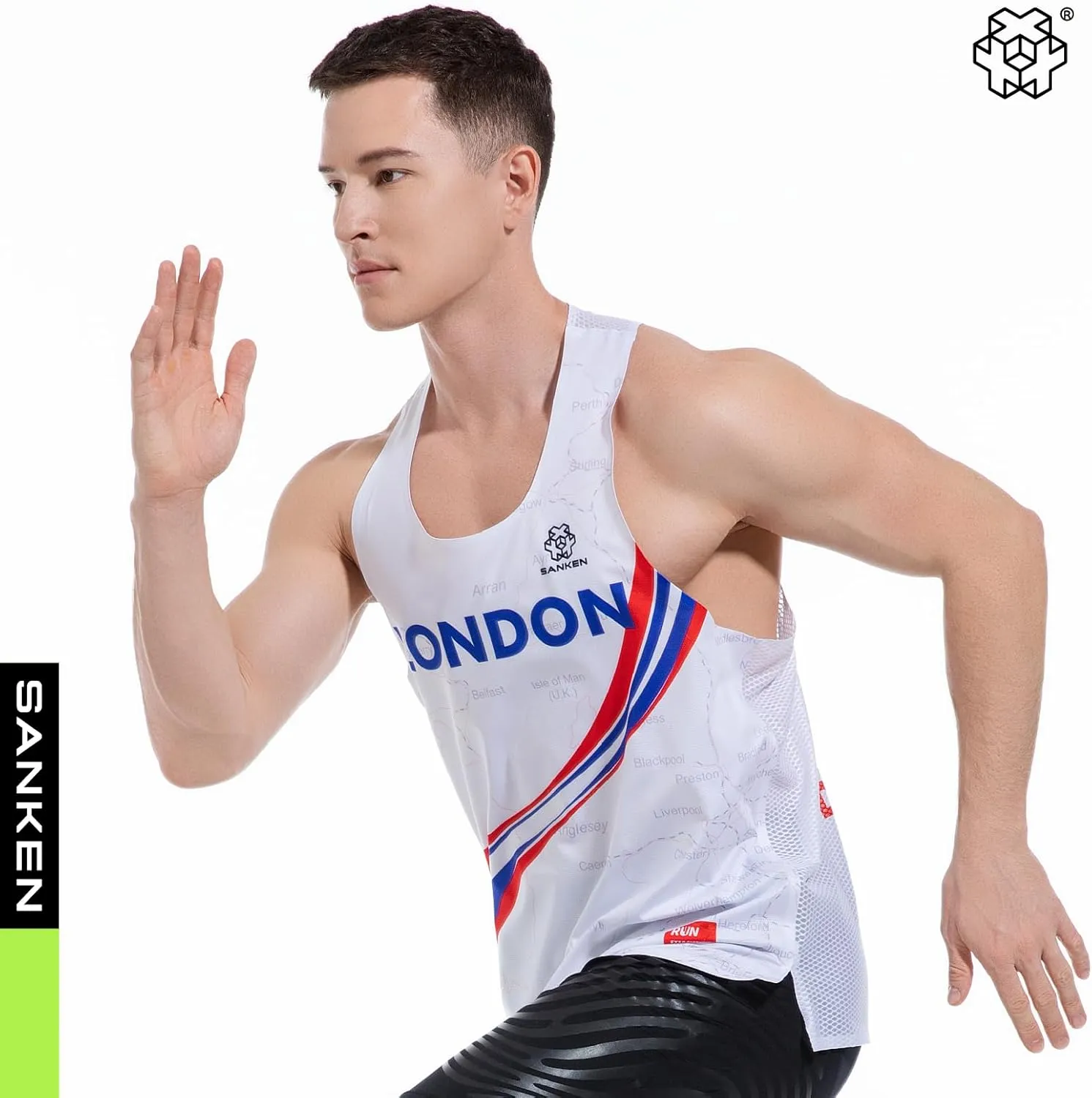 Men's Seamless Running Tank Tops Ultra Lightweight Marathon Singlets Breathable Race Vests Quick Dry Sleeveless Shirt