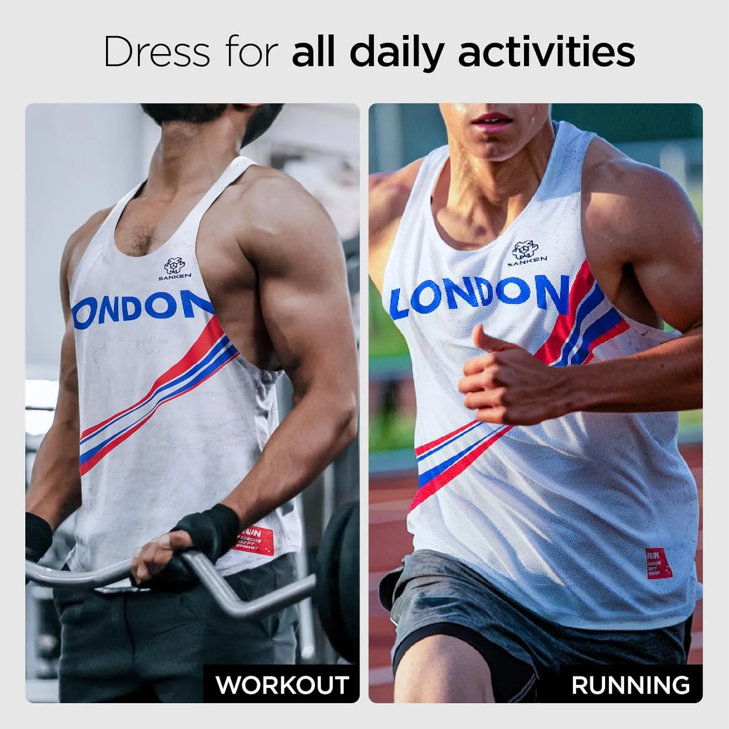 Men's Seamless Running Tank Tops Ultra Lightweight Marathon Singlets Breathable Race Vests Quick Dry Sleeveless Shirt