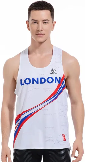 Men's Seamless Running Tank Tops Ultra Lightweight Marathon Singlets Breathable Race Vests Quick Dry Sleeveless Shirt