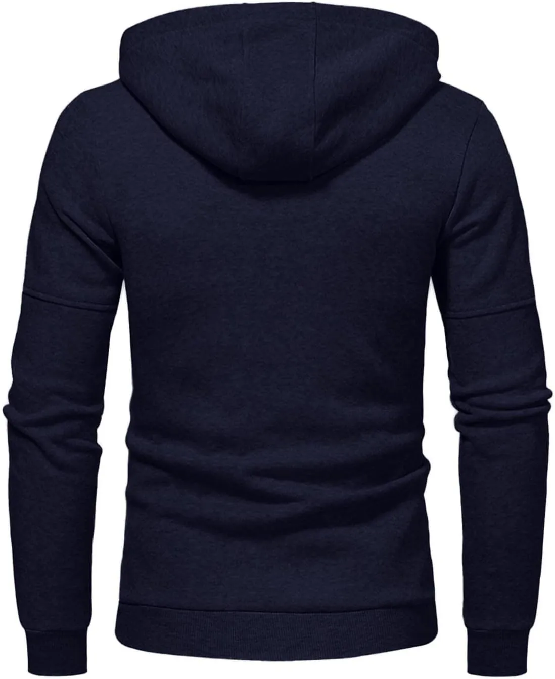 Mens Ultimate Full-Zip Hoodie Men's Spring And Autumn Long Sleeve Half Zip Hoodie Collar Drawstring Hoodies Pullover