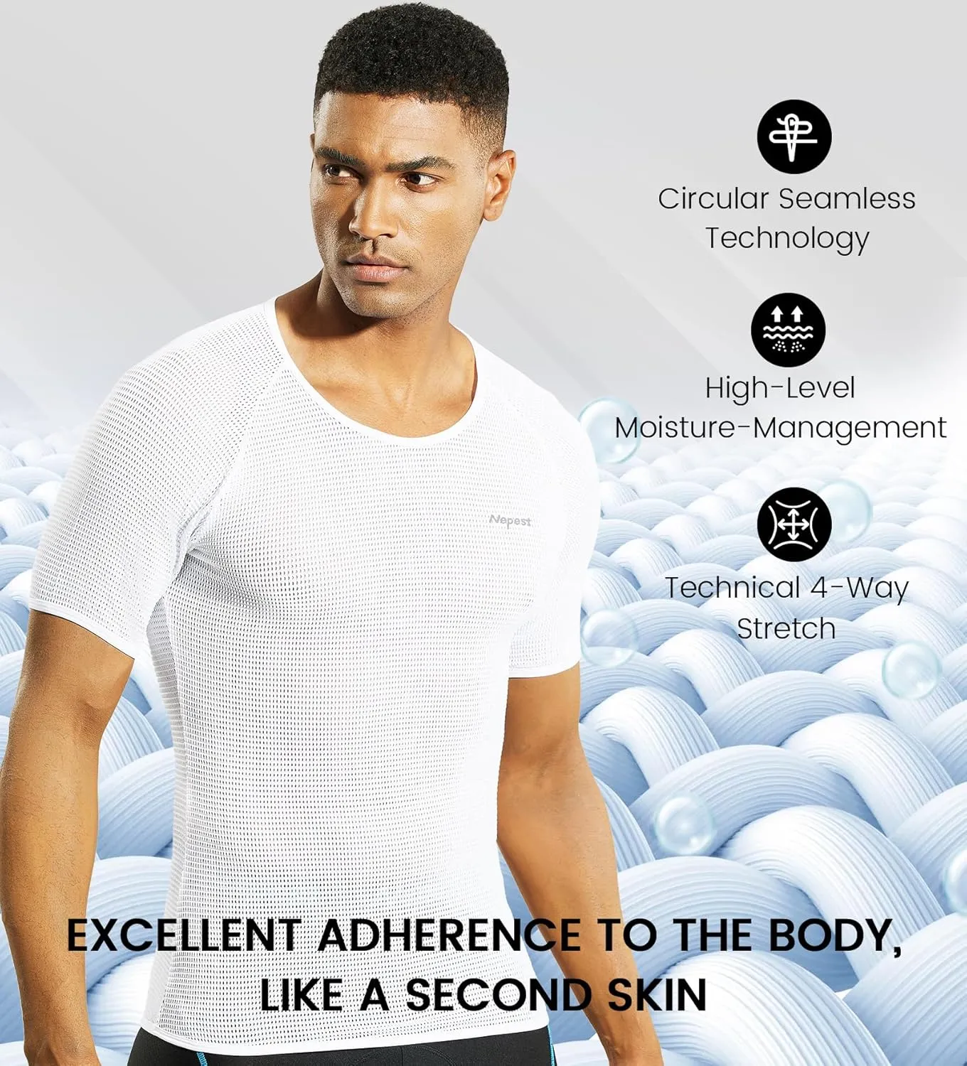 Mens Vests/Short Sleeve Biking Base Layer Mesh Sleeveless Cycling Baselayer Bicycle Ultralight Undershirts