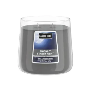 Moonlit Starry Night 15oz 2-wick Jar Candle