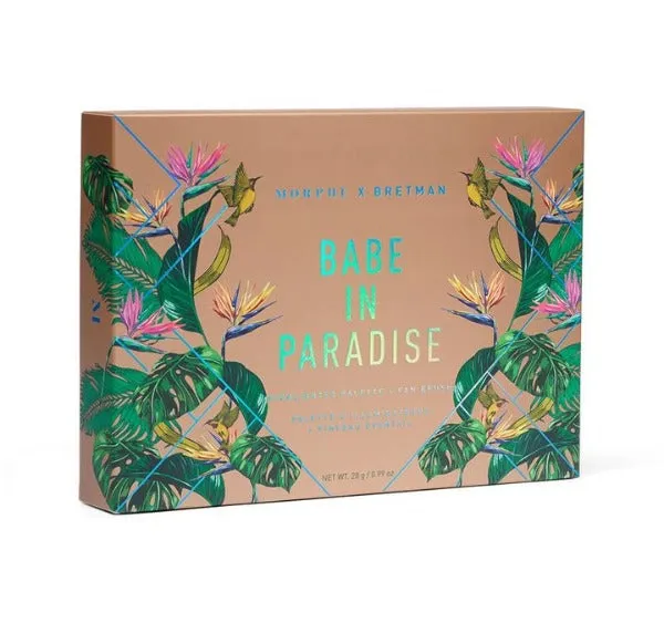 MORPHE X BRETMAN Babe in Paradise Highlighter Palette (With Fan Brush)