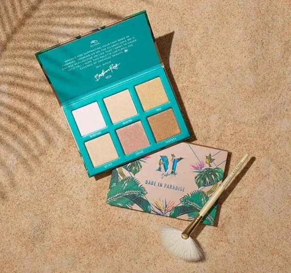 MORPHE X BRETMAN Babe in Paradise Highlighter Palette (With Fan Brush)
