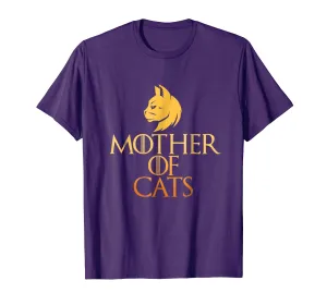 Mother Of Cats T-Shirt Cat Lover Shirt For Women