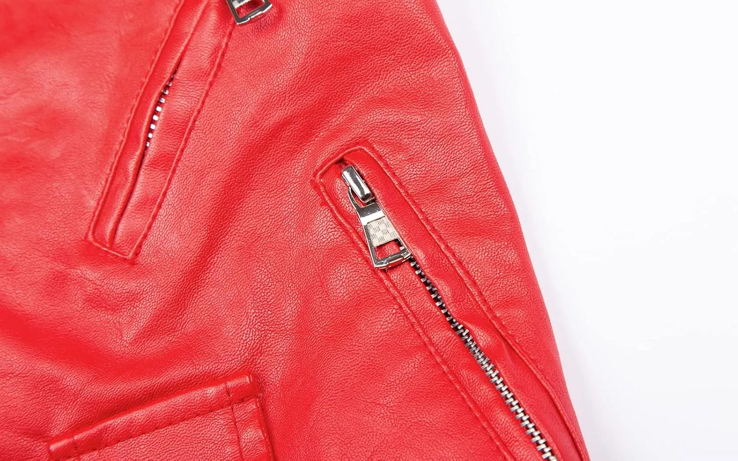Mud Kingdom Kids Boys Faux Leather Motorcycle Vests PU Sleeveless Zipper Multi-pocket Fashion