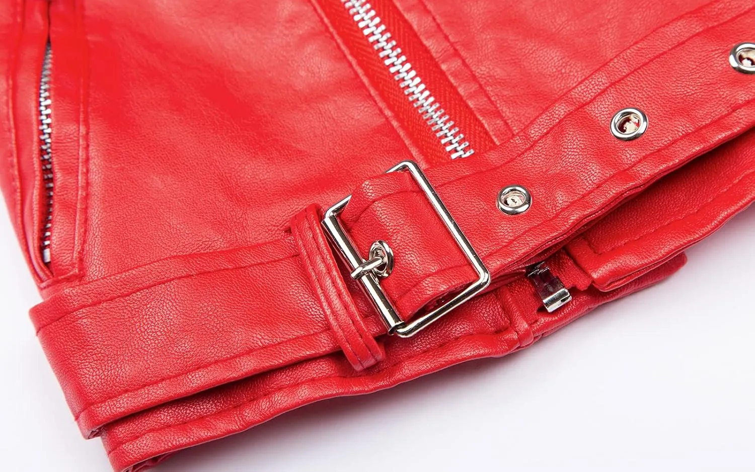 Mud Kingdom Kids Boys Faux Leather Motorcycle Vests PU Sleeveless Zipper Multi-pocket Fashion