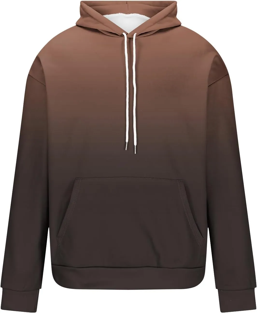 Muscularfit Mens Hooded Sweatshirt Drawstring Long Sleeve Gradient Color Casual Pullover Shirt Gym Athletic Oversized Hoodie
