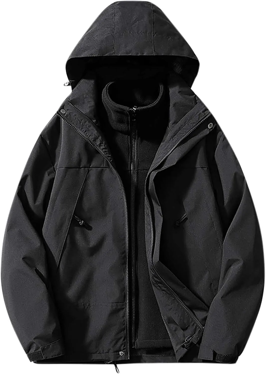 Muscularfit Mens Sweatshirt Causal Fashion Long Sleeve Sports Hooded Jacket Outdoor Sport Heavyweight Full Zip Fleece Hoodies
